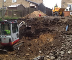 Excavation for new services